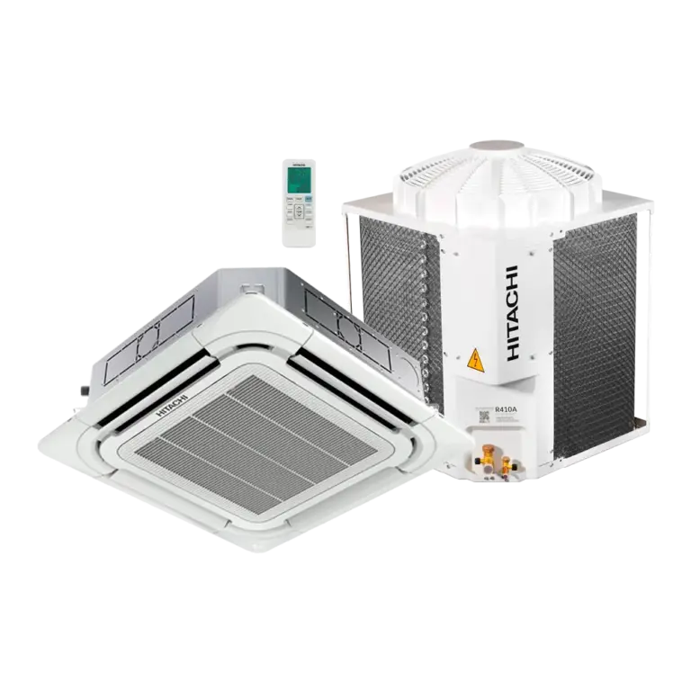 Ar Condicionado Split Cassete 4 Vias Convencional Hitachi AirCore 500 48000 Btus Frio 380v Trifásico